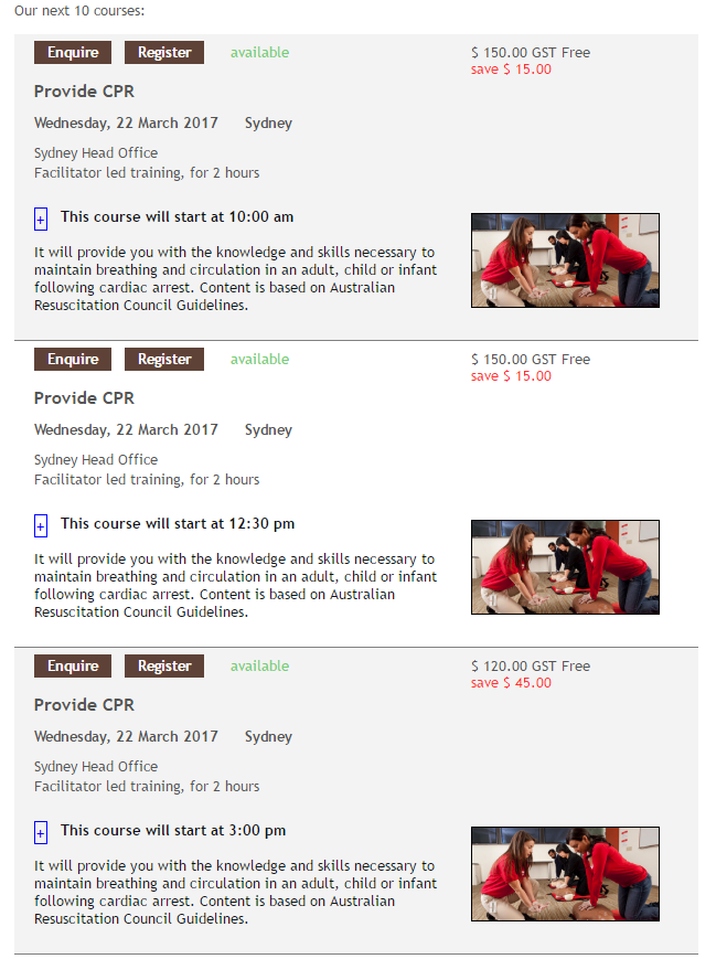Using Course Description